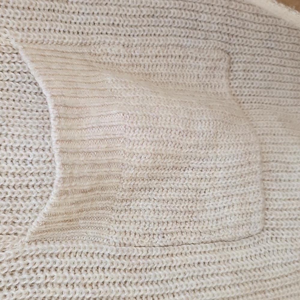 Auden Women's Open Front Sweater Robe with Pockets XL/XXL Oatmeal New - Picture 5 of 14
